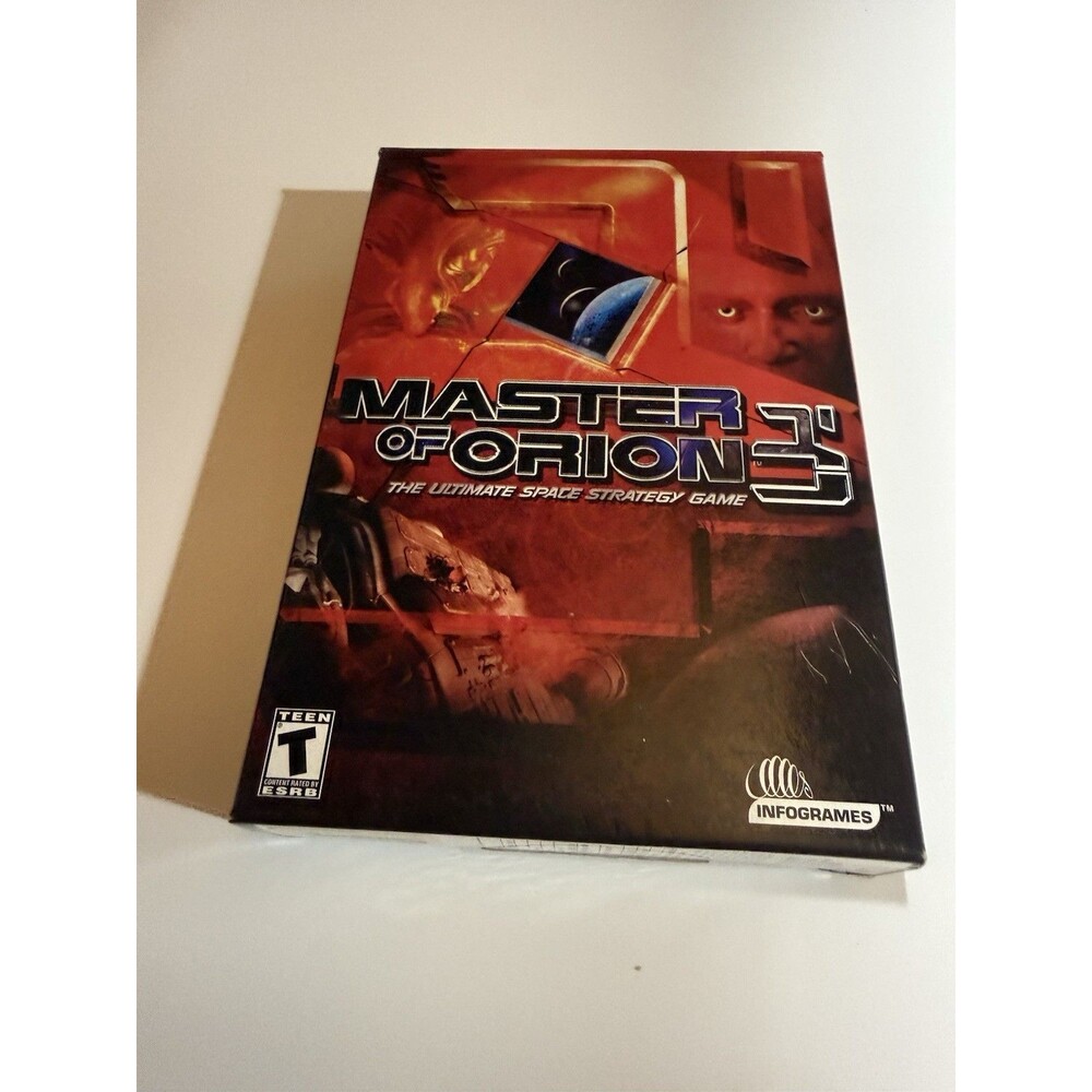Master of Orion 3 PC CD-ROM Game Win 98 2000 ME XP Big Box Space Strategy